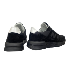 Кроссовки мужские замшевые LIFE STEP 1304/10 черные 