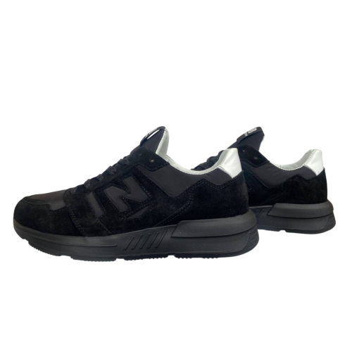 Кроссовки мужские замшевые LIFE STEP 1304/10 черные
