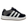 Кеди жіночі замшеві ADIDAS C1045 01/3 чорні+сірі