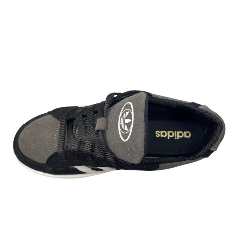 Кеди жіночі замшеві ADIDAS C1045 01/3 чорні+сірі