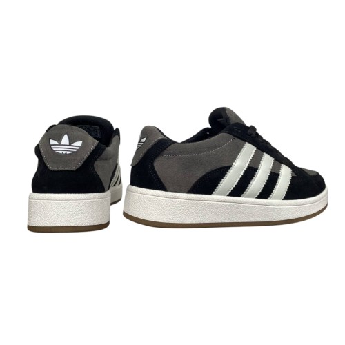 Кеди жіночі замшеві ADIDAS C1045 01/3 чорні+сірі