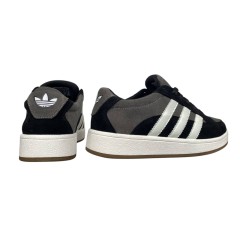 Кеди жіночі замшеві ADIDAS C1045 01/3 чорні+сірі 