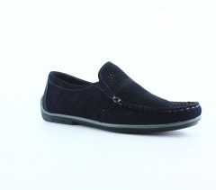 Мокасины Мужские кожаные Growth нубук синий