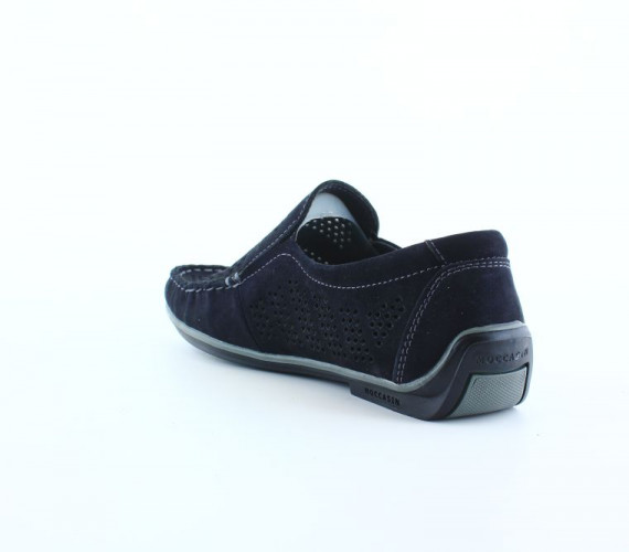 Мокасины Мужские кожаные Growth нубук синий