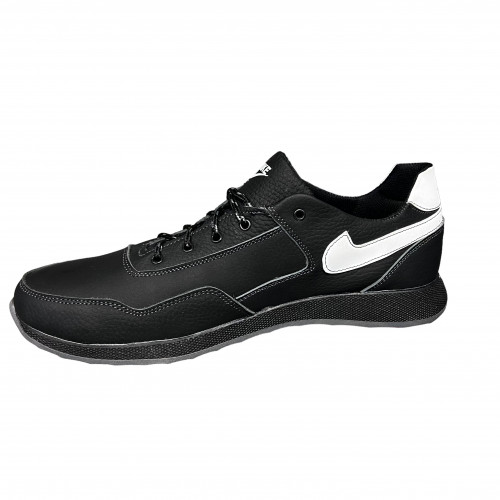 Кроссовки Мужские кожаные GULLIVER М14 черный