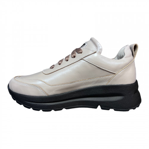 Кроссовки Женские кожаные VLADEKS 1215 капучино.