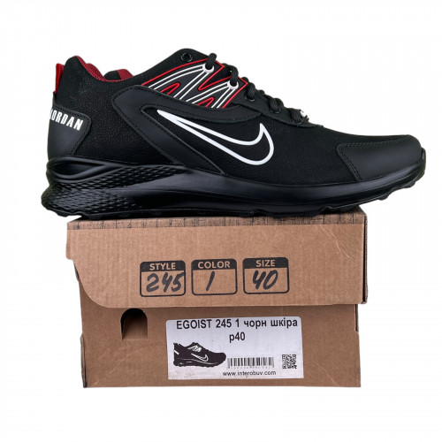 Кросівки Чоловічі шкіряні EGOIST 245 1 чорний