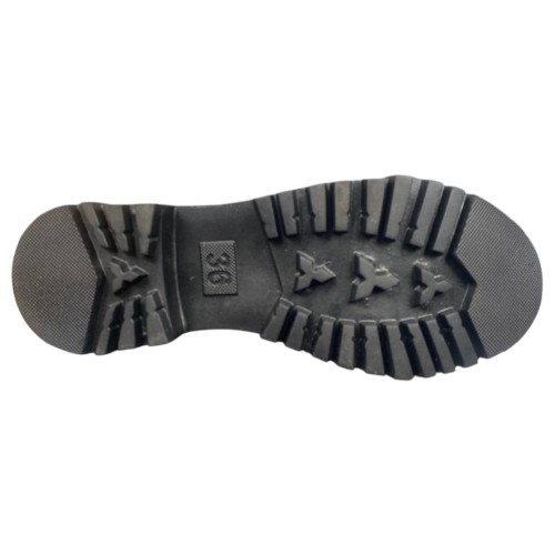 Черевики жіночі шкіряні ATO 485 01 чорні байка