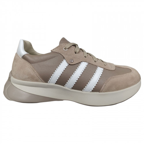 Кроссовки женские замшевые кожаные MASIS GA8 campus бежевые