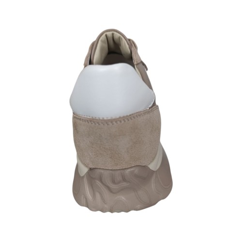 Кроссовки женские замшевые кожаные MASIS GA8 campus бежевые