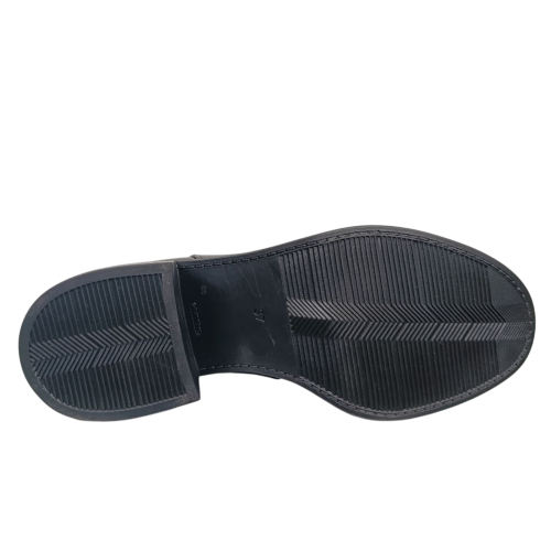 Черевики жіночі шкіряні FOOT STEP 539 чорні байка каблук