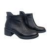 Черевики жіночі шкіряні FOOT STEP 539 чорні байка каблук