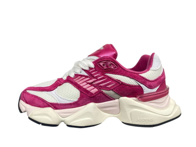 Кроссовки женские тексильные New Balance B9060-82 white-pink 