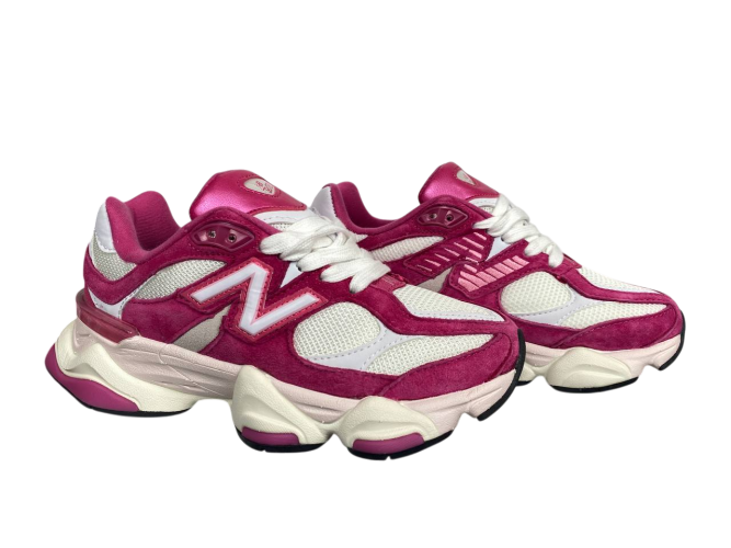 Кроссовки женские тексильные New Balance B9060-82 white-pink 