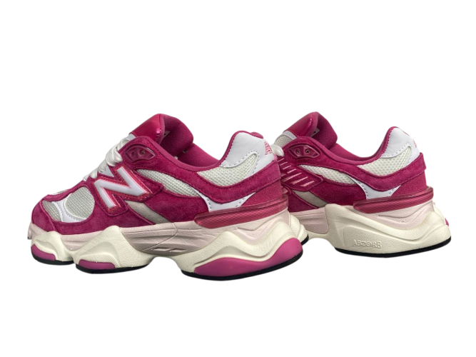 Кроссовки женские тексильные New Balance B9060-82 white-pink 