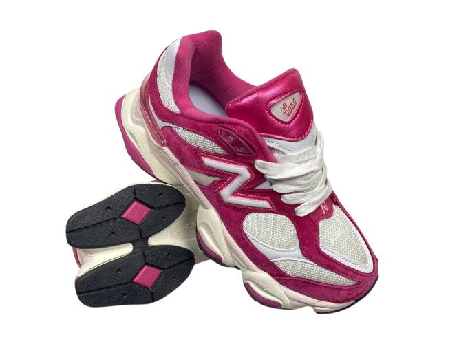 Кроссовки женские тексильные New Balance B9060-82 white-pink 