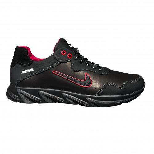 Кроссовки Мужские кожаные GULLIVER М47 черный