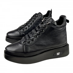 Черевики Жіночі шкіряні SPRINGER 3113 101 чорний