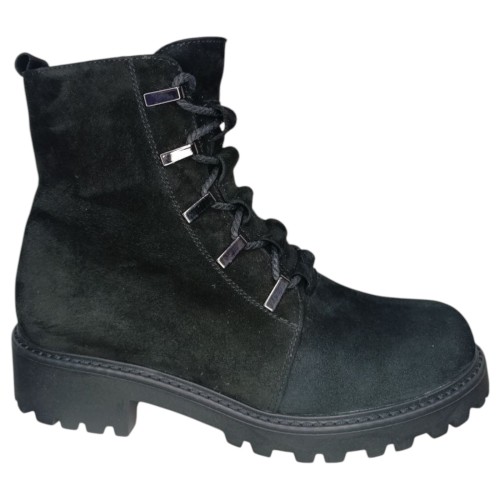 Черевики жіночі замшеві KATRIN A 380 чорний хутро