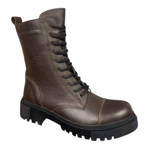 Черевики жіночі шкіряні ATO 485 08 коричневі байка