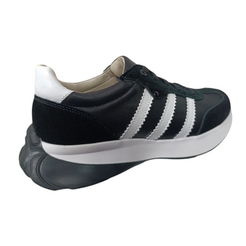 Кросівки жіночі замшеві шкіряні MASIS GA campus чорні