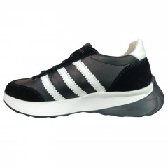 Кроссовки женские замшевые кожаные MASIS GA campus черные