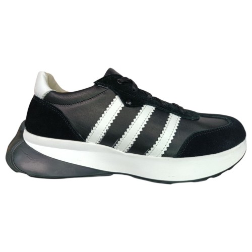 Кросівки жіночі замшеві шкіряні MASIS GA campus чорні