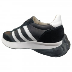 Кроссовки женские замшевые кожаные MASIS GA campus черные