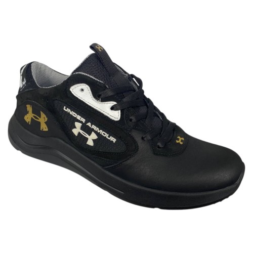 Кроссовки мужские кожаные DENAR A10 01 черные