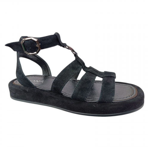 Босоножки Женские замшевые ILONA 689/113 черные