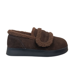 Черевики жіночі замшеві  IT TS L25-41 coffe хутро