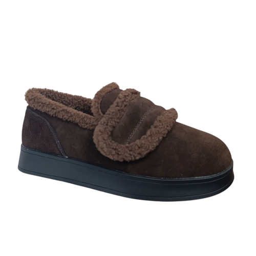 Черевики жіночі замшеві IT TS L25-41 coffe хутро