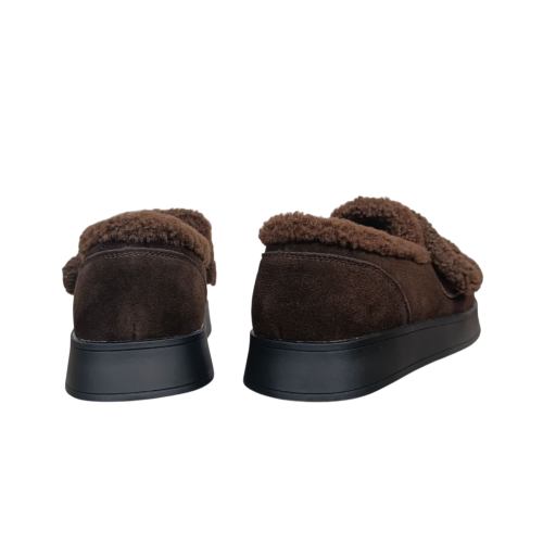 Черевики жіночі замшеві IT TS L25-41 coffe хутро