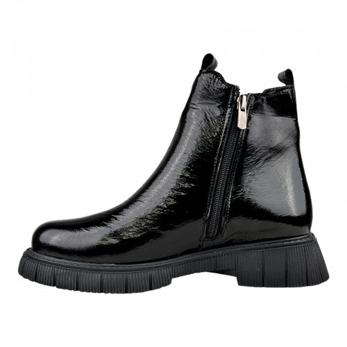 Черевики Жіночі шкіряні челсі SPRINGER 22123-2L чорний лак