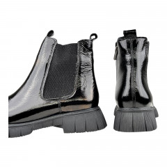 Черевики Жіночі шкіряні челсі SPRINGER 22123-2L чорний лак