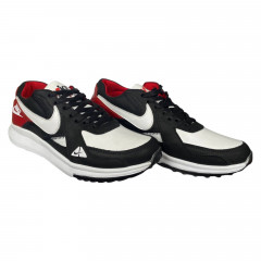 Кроссовки мужские кожаные DENAR N15 черные белые красные 