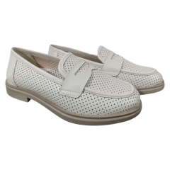 Лофери женские кожаные CAMELLIA 240/1 16 светло-бежевые