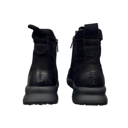 Черевики жіночі замшеві ALLSY 203994 чорні хутро