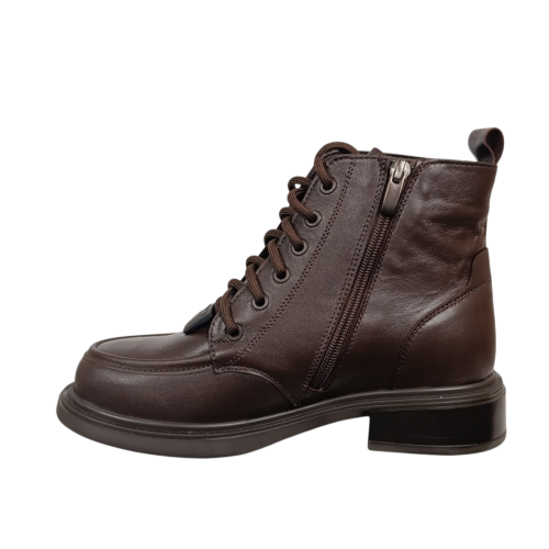 Черевики жіночі шкіряні FOOT STEP 547 25 коричневі хутро