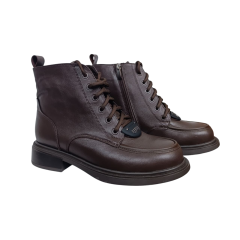 Черевики жіночі шкіряні FOOT STEP 547 25 коричневі хутро