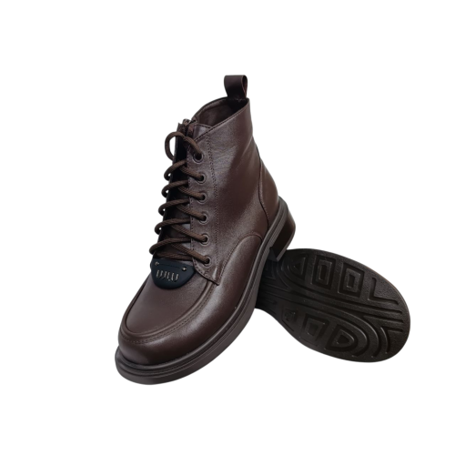 Черевики жіночі шкіряні FOOT STEP 547 25 коричневі хутро