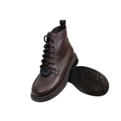 Черевики жіночі шкіряні FOOT STEP 547 25 коричневі хутро