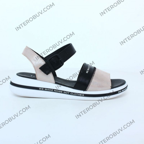 Босоножки Женские кожаные TEONA 136 пудра