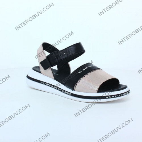 Босоножки Женские кожаные TEONA 136 пудра