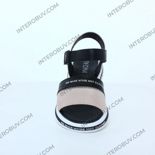 Босоножки Женские кожаные TEONA 136 пудра