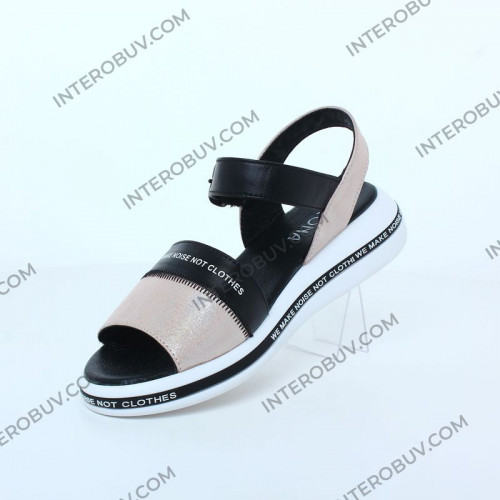 Босоножки Женские кожаные TEONA 136 пудра