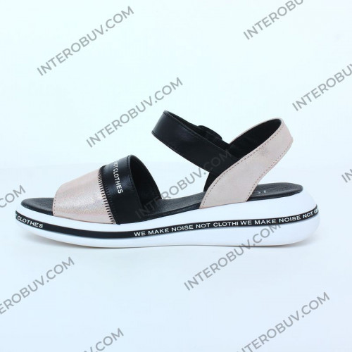 Босоножки Женские кожаные TEONA 136 пудра