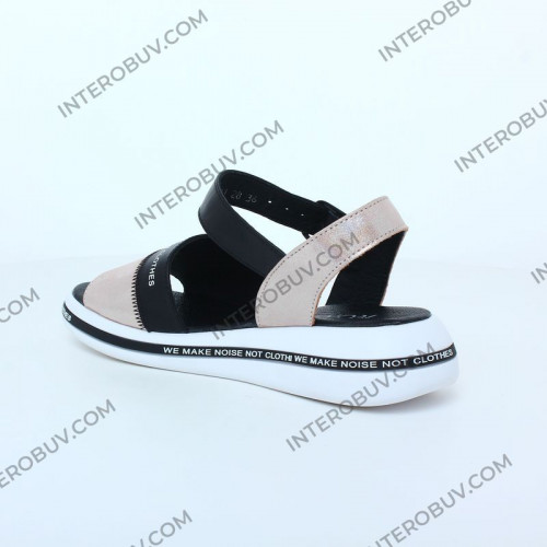 Босоножки Женские кожаные TEONA 136 пудра