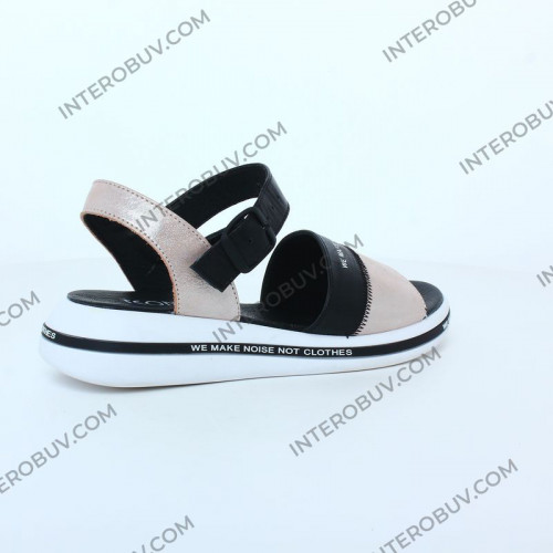 Босоножки Женские кожаные TEONA 136 пудра