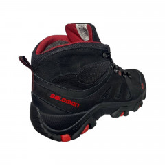 Кроссовки Мужские кожаные EGOIST 389-2 черный мех